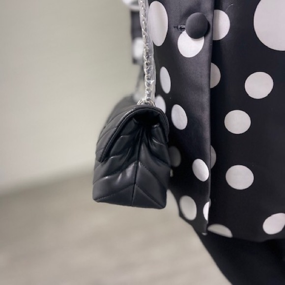 Badgley Mishka black vegan leather crossbody bag. NWT - Picture 8 of 9